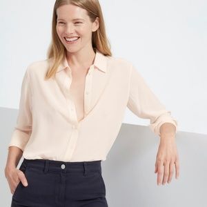 Silk Button-down Blouse